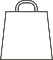 Bag for going shopping vector icon. Simple element illustration from map and navigation concept. Bag for going shopping vector icon. Real estate concept vector illustration.