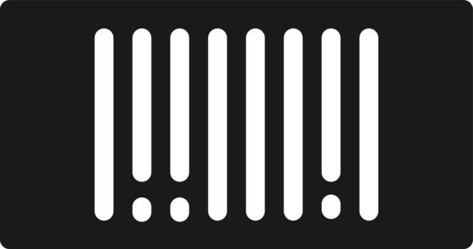 Mass production, bar code icon - Vector. Simple element illustration from UI concept. Mass production, bar code icon - Vector. Infographic concept vector illustration. on white background