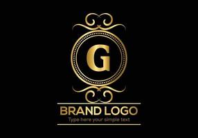 Initial Letter Luxury Logo template in vector art for Restaurant and other vector illustration