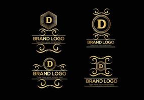 Initial Letter Luxury Logo template in vector art for Restaurant and other vector illustration