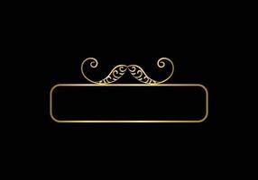 Golden calligraphic design elements. gold menu and invitation border, frame,divider,page decor. vector