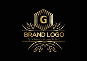 Initial Letter Luxury Logo template in vector art for Restaurant and other vector illustration