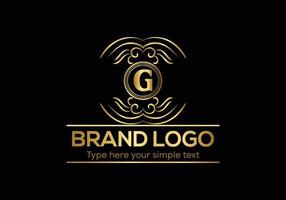 Initial Letter Luxury Logo template in vector art for Restaurant and other vector illustration