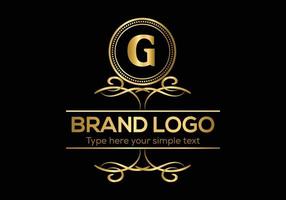 Initial Letter Luxury Logo template in vector art for Restaurant and other vector illustration