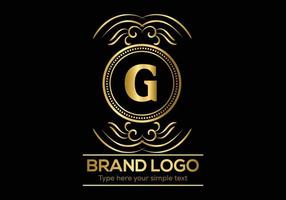 Initial Letter Luxury Logo template in vector art for Restaurant and other vector illustration