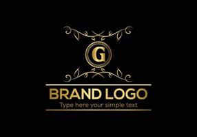 Initial Letter Luxury Logo template in vector art for Restaurant and other vector illustration