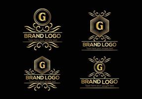 Initial Letter Luxury Logo template in vector art for Restaurant and other vector illustration