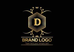 Initial Letter Luxury Logo template in vector art for Restaurant and other vector illustration