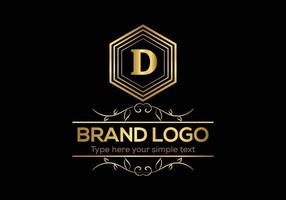 inicial letra lujo logo modelo en vector Arte para restaurante y otro vector ilustración