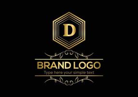 Initial Letter Luxury Logo template in vector art for Restaurant and other vector illustration