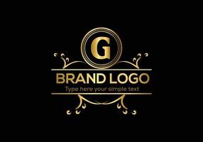 Initial Letter Luxury Logo template in vector art for Restaurant and other vector illustration