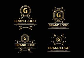 Initial Letter Luxury Logo template in vector art for Restaurant and other vector illustration