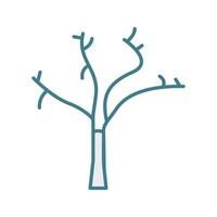 Tree with no Leaves Vector Icon