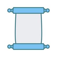 Scroll of Paper Vector Icon