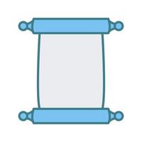 Scroll of Paper Vector Icon