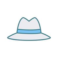 icono de vector de sombrero