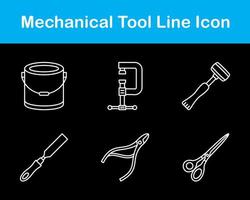 mecánico herramienta vector icono conjunto