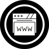 icono de vector de navegador web