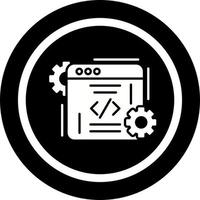 icono de vector de codificación