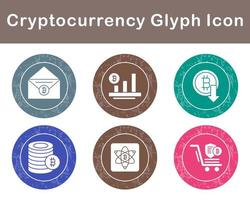 Bitcoin And Cryptocurrency Vector Icon Set