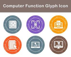 Computer Function Vector Icon Set