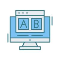 AB Testing Vector Icon