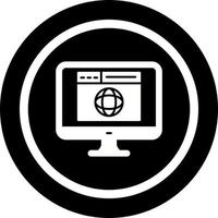 icono de vector de sitio web