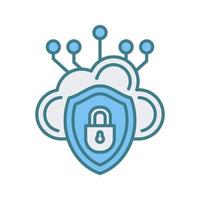 Cloud Security Vector Icon