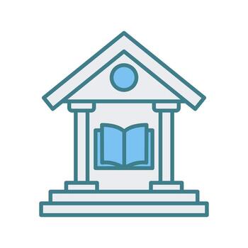 icono de vector de biblioteca