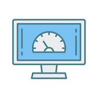 Speed Test Vector Icon