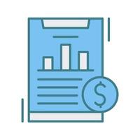 Financial Analytics Vector Icon