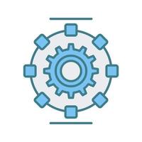 Automated Process Vector Icon