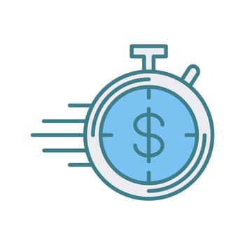 icono de vector de temporizador