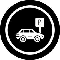 icono de vector de estacionamiento