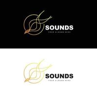 Sound Wave Logo, Equalizer Design, Music Wave Vibration, Simple Vector Icon With Line Style