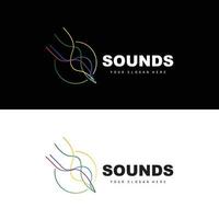 Sound Wave Logo, Equalizer Design, Music Wave Vibration, Simple Vector Icon With Line Style