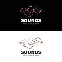 Sound Wave Logo, Equalizer Design, Music Wave Vibration, Simple Vector Icon With Line Style