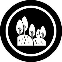 icono de vector de bosque