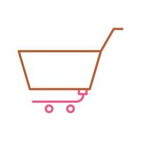 Unique Empty Cart Vector Icon