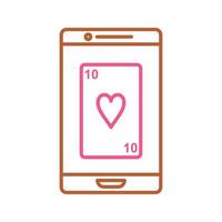 Phone Gambling Vector Icon