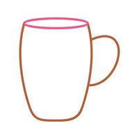 icono de vector de taza