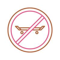 No Skating Vector Icon