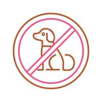 No Pets Vector Icon