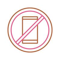 No Cell Phones Vector Icon