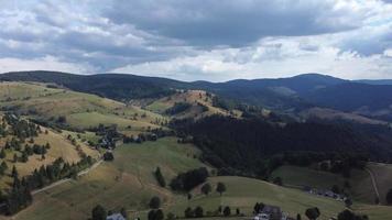 Aerial shot Black Forest Germany video