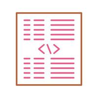 Piece of Code Vector Icon