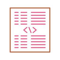 Piece of Code Vector Icon