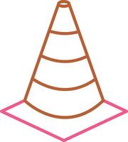 Unique Cone Vector Icon