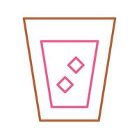 Unique White Russian Drink Vector Icon