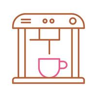 icono de vector de máquina de café único